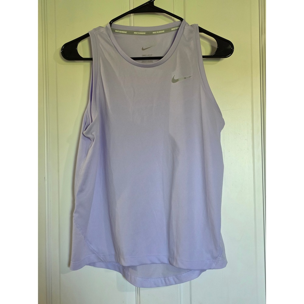 Nike Running Dri-FIT Tank Top Womens Medium Lilac Purple Mesh Back Sleeveless